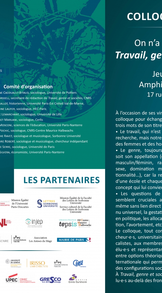 Colloque international « On n’a pas tous les jours vingt ans »